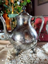 Superbes Théière &amp; Sucrier marque "LB SHEFFIELD"(angleterre)