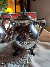 Superbes Théière &amp; Sucrier marque "LB SHEFFIELD"(angleterre)