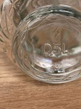 Carafe en verre moulé 0,5 L
