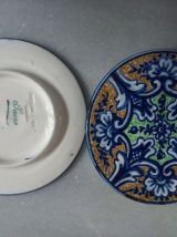 5 petites assiettes en céramique  peintes à la main