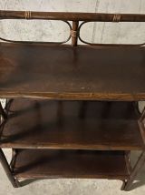 Etagère en rotin années 70