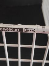 étagères murales métal quadrillé