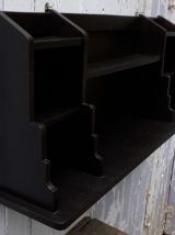 étagère art déco en bois noir