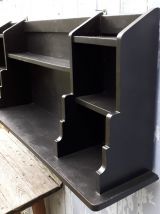 étagère art déco en bois noir