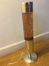 Lampe cylindrique Crestworth 60’s 70’s en verre et  métal 