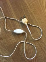 Lampe cylindrique Crestworth 60’s 70’s en verre et  métal 