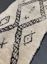 Tapis berbere marocain Beni Ouarain 100x240 cm