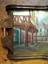 Grand plateau Art déco signé DOPE (années 50) 