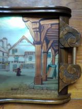 Grand plateau Art déco signé DOPE (années 50) 