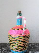 Bouteille scoubidou - Années 70 