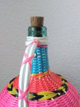 Bouteille scoubidou - Années 70 