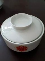 Service à Café Vintage porcelaine motif orange rouge Bavaria