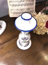 Bougeoir céramique faïence style Vieux Rouen Excellent Eat