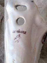 2 belles bouquetières anciennes en faïence fine de Rouen