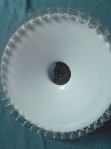 suspension blanche  opaline , vintage