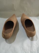 Paire de petits Sabots en bois enfant pour collection 