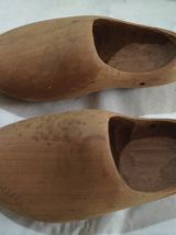 Paire de petits Sabots en bois enfant pour collection 