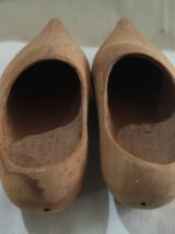 Paire de petits Sabots en bois enfant pour collection 
