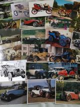 LOT de cartes postales de voitures anciennes 