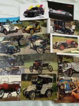 LOT de cartes postales de voitures anciennes 