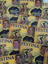 lot de cartes postales cycliste équipe Festina 