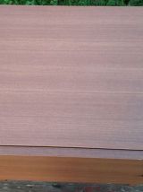 table de chevet en placage de teck