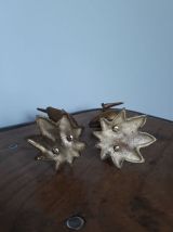 Hérons ou oiseaux échassiers en laiton