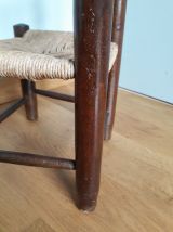 Chaise paillée enfant