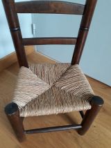 Chaise paillée enfant
