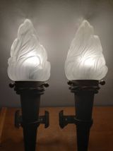 appliques murales flambeaux