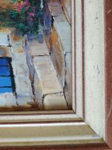 Jolie tableau de provençal reproduction en Marouflage