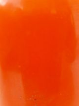 Bouteille en verre orange à whisky / Déco art de la table