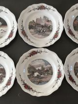 Assiettes plates Sarreguemines Obernai