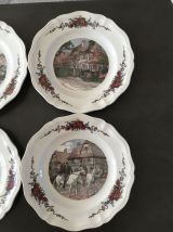 Assiettes plates Sarreguemines Obernai