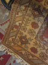 TAPIS Milas pure laine noeud double année 1970 certificat au