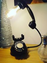 Lampe téléphone vintage Thomson Houston de 1936 noir