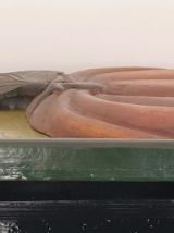 Enseigne bois sculptée relief tableau publicitaire vintage 