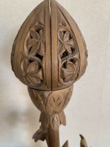 Lampe en bois indienne