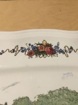 Plat rectangulaire faïence de Sarreguemines 