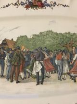 Plat rectangulaire faïence de Sarreguemines 