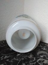 Jolie suspension en opaline (fleurs bleues) 