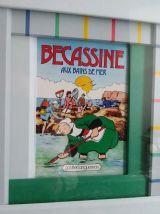 Cadre "Bécassine aux bains de mer" (fabrication artisanale)