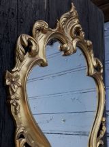Miroir en resine doré 62 x46 cm