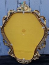 Miroir en resine doré 62 x46 cm