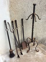 Serviteur cheminée vintage