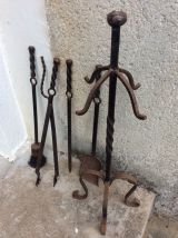 Serviteur cheminée vintage