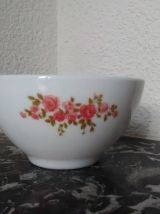 4 bols arcopal (modèle roses)