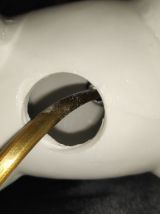 lampe ours en céramique blanche