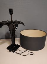 lampe palmier en céramique noire