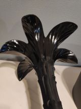 lampe palmier en céramique noire